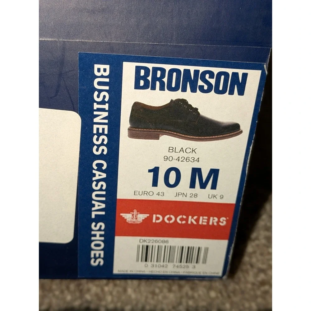 Dockers Bronson Business Casual‎ Shoes Black Mens Size 10 M Oxford Dress NEW